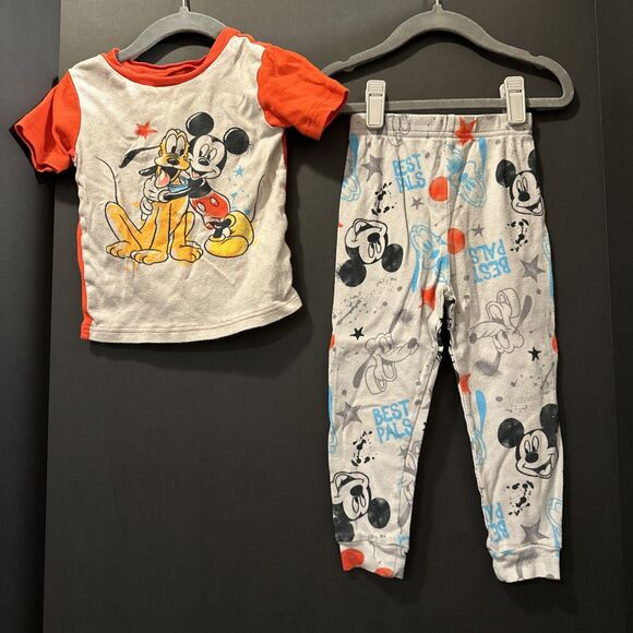 Disney Jr. Mickey Mouse And Pluto Best Pals 4T Toddler Pajama Set - Picture 1 of 7